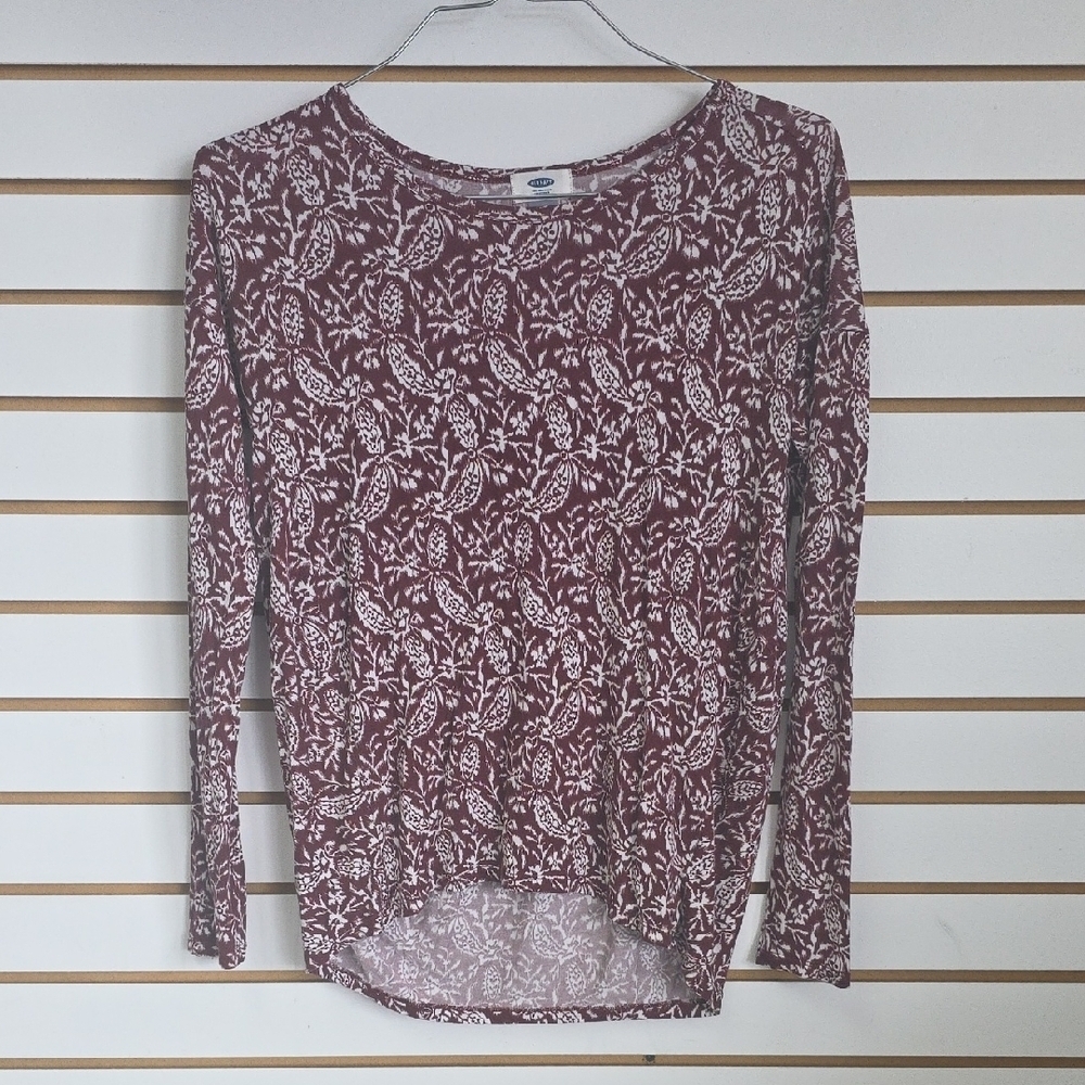 Old Navy Lightweight Patterned Long Sleeve Top Small